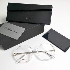 Christian Dior Sostellaire Clear Frame Glasses